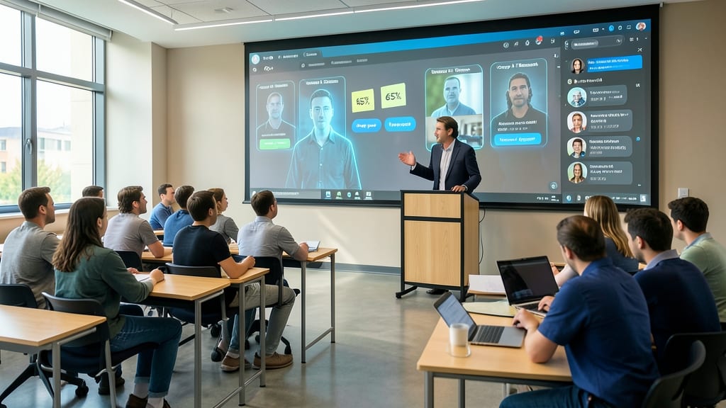 Interactive Virtual Classrooms for Hybrid Learning