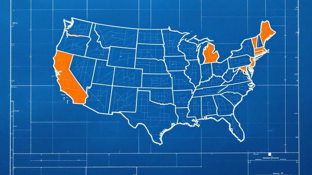 U.S. States by Region in Excel: Free Downloadable Map Template